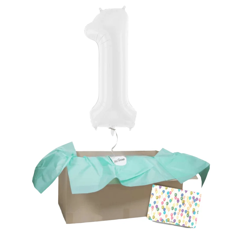 Heliumballon-Geschenk 1 XXL Wunschzahl