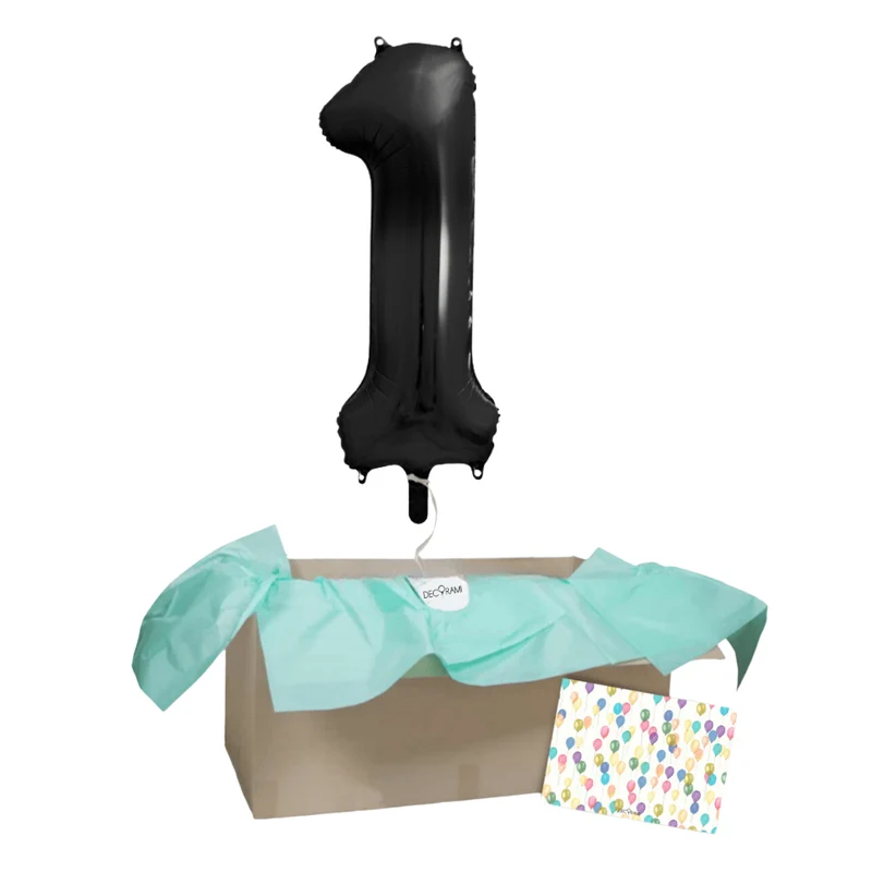 Heliumballon-Geschenk 1 XXL Wunschzahl