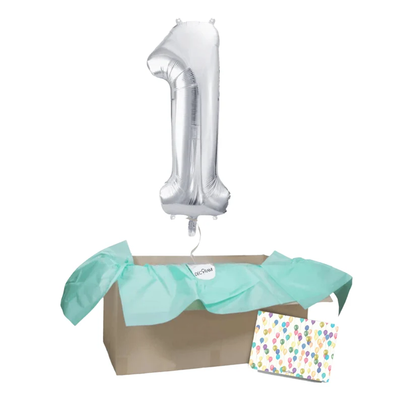 Heliumballon-Geschenk 1 XXL Wunschzahl