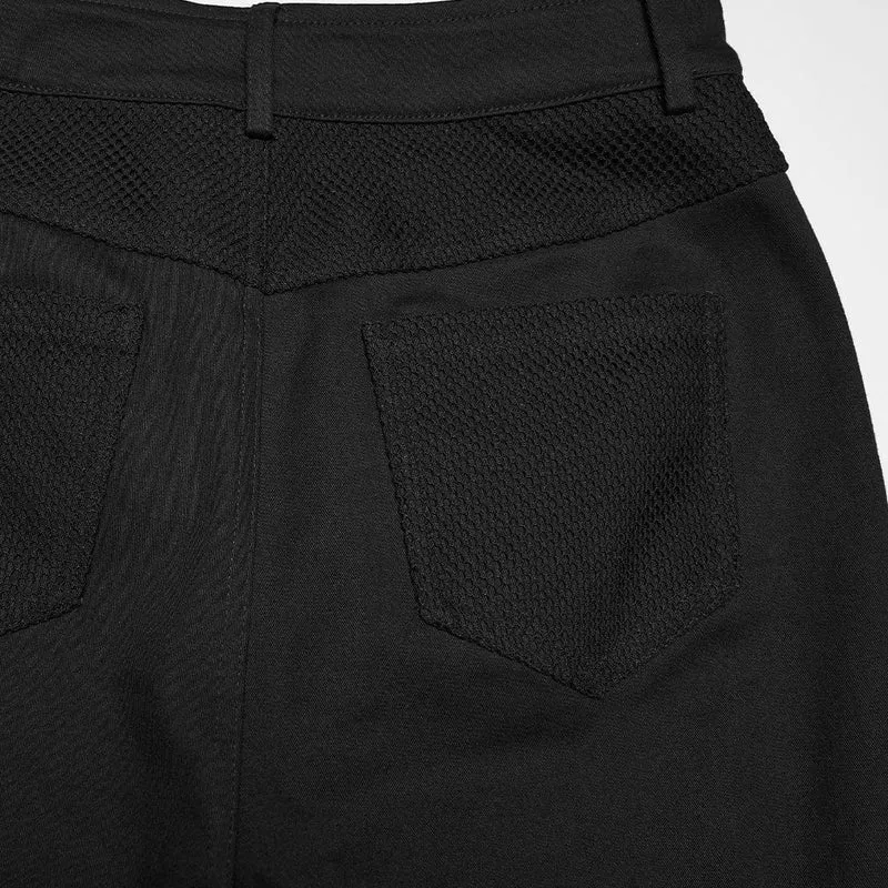 Punk-Mesh-Schlaghose für Damen