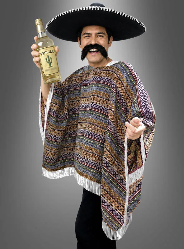 Mexikaner Poncho Deluxe S-XXXL