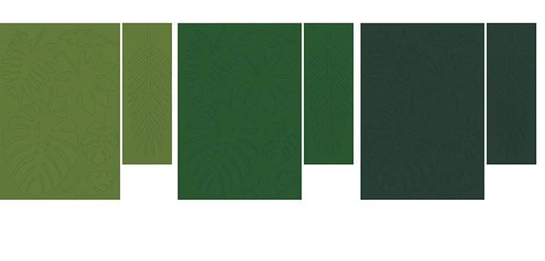 Tischdeko Tropical Paper Leaves
