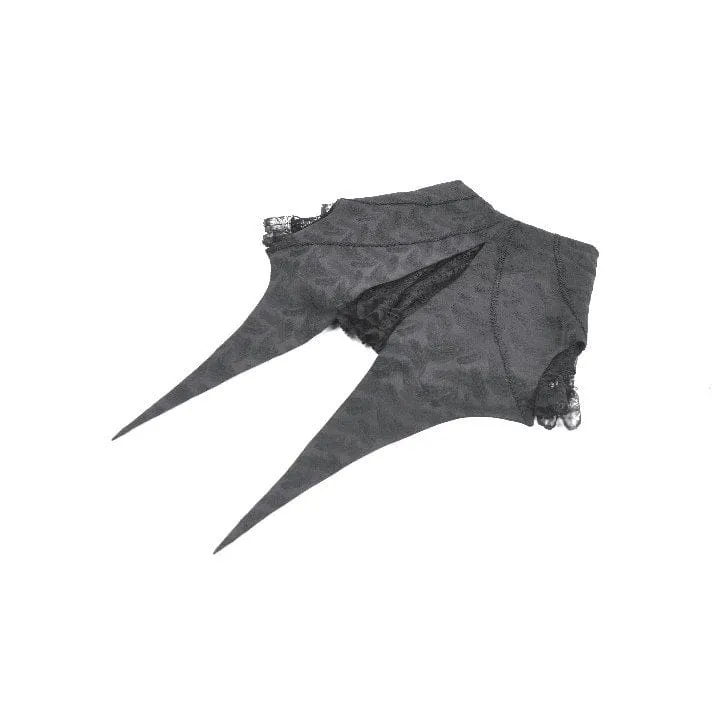Gothic-Jacquard-Lagenrock aus Spitze mit Schwalbenschwanzform für Damen