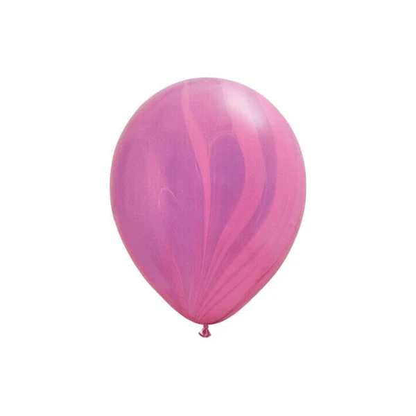Luftballon Ø 30cm Marmor-Pink-Lila 10 Stk.