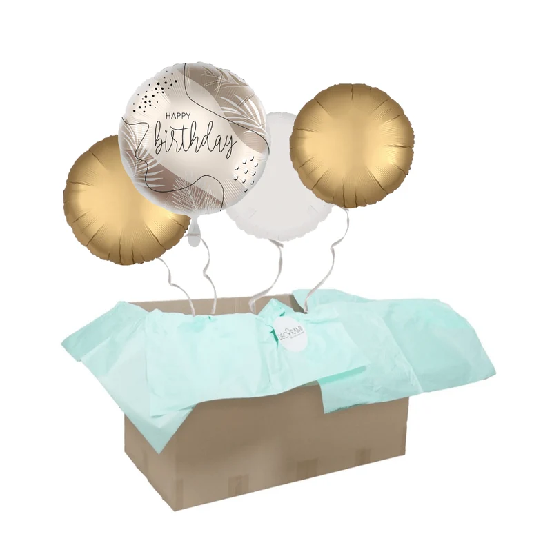 Heliumballon-Geschenk "Happy Birthday" Chic