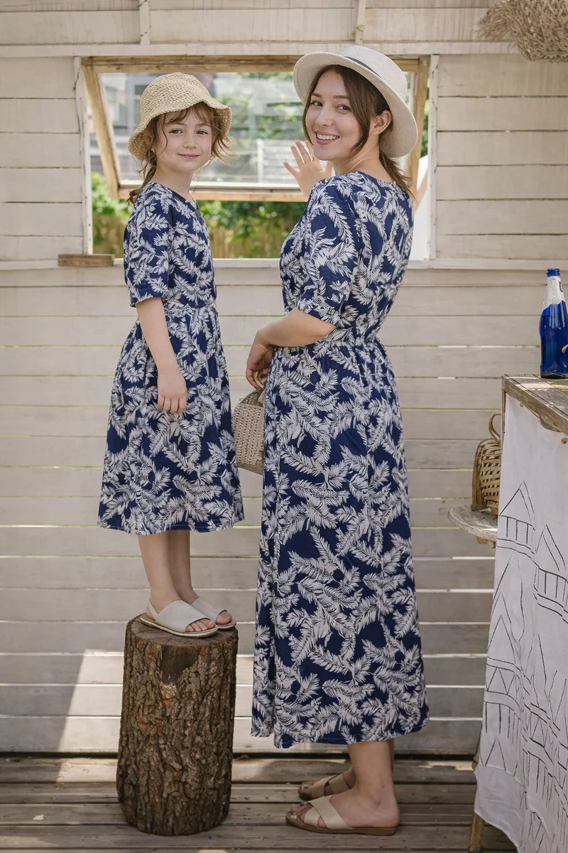 Mom And 2 Daughter Matching Outfits