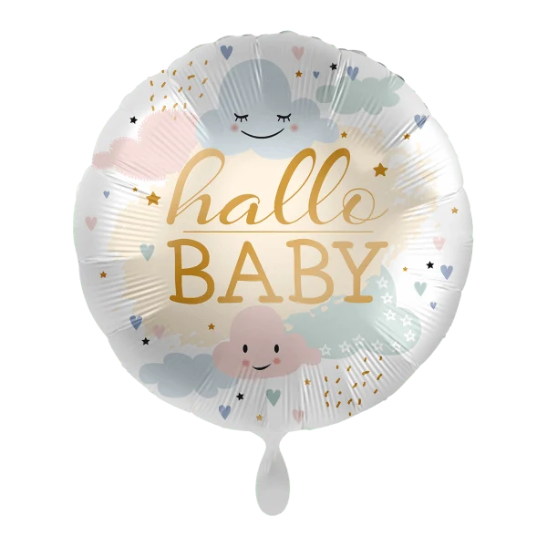 Heliumballon-Geschenk "Hallo Baby"