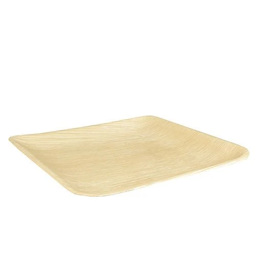 Palmblatt Teller Quadratisch 25,5cm 6 Stk.