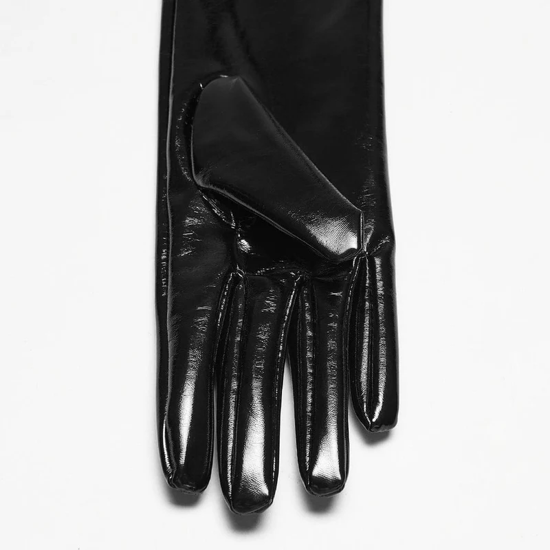 Punk-Nieten-Handschuhe für Damen, lang