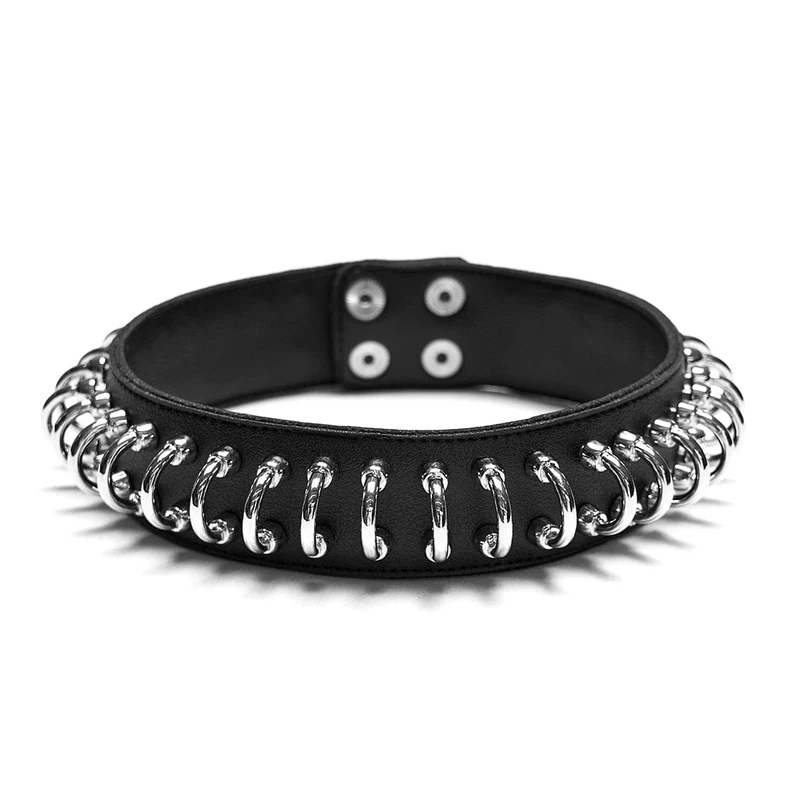 Punk-Ringe-Choker für Damen
