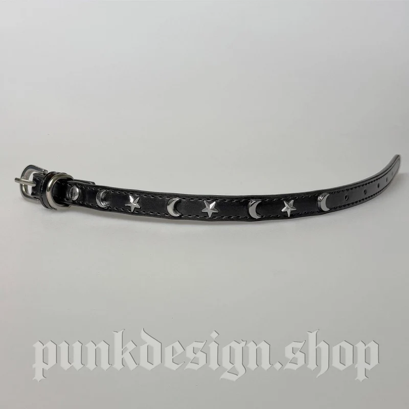 Gothic Mond- und Sternen-Katzenhalsband für Haustiere