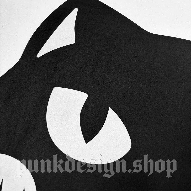 Haustier-Katzenstreu- und Futtermatte im Gothic-Stil