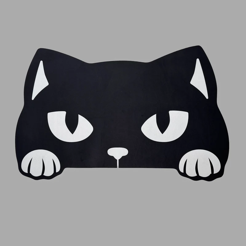 Haustier-Katzenstreu- und Futtermatte im Gothic-Stil