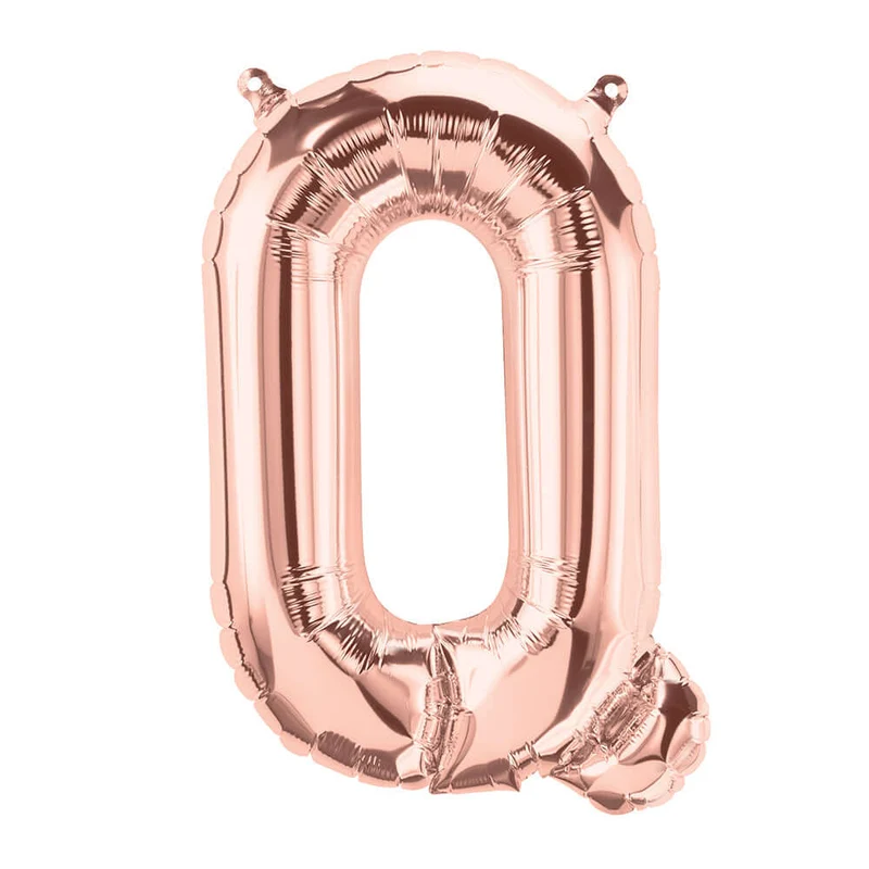 Buchstaben Ballon Q Roségold