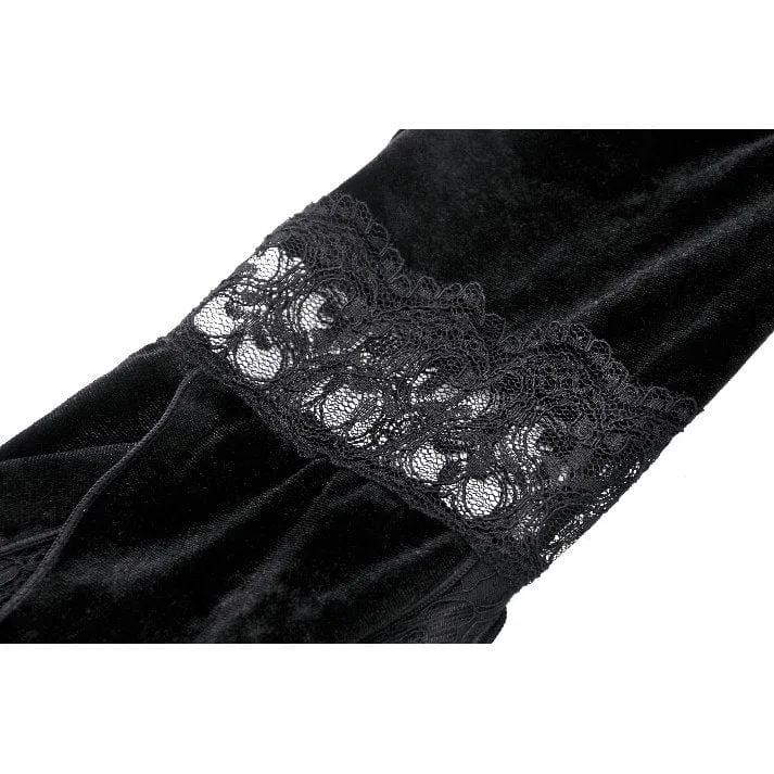 Gothic-Umhang aus Spitze mit Rüschen für Damen