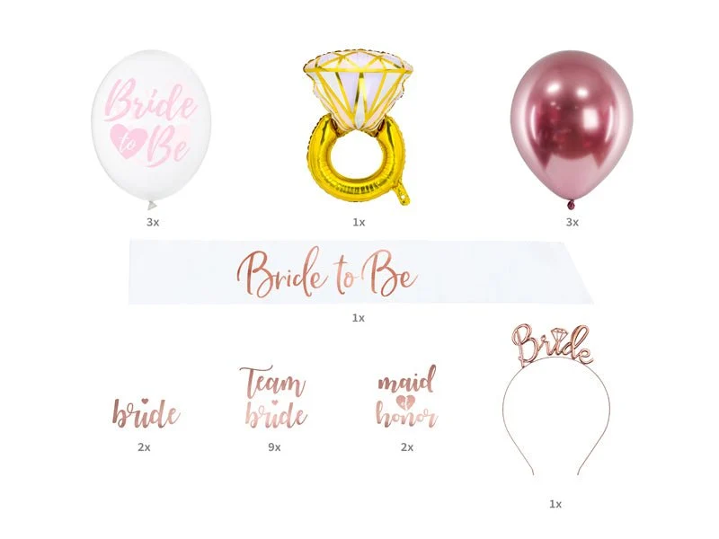 Party Gesamt-Set JGA Team Bride - To Go