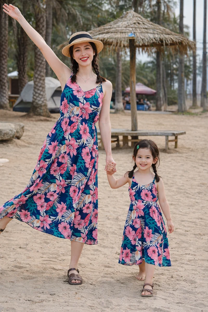 Mom And Daughter Indian Outfits