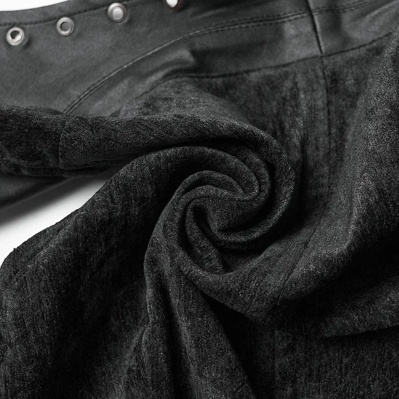 Gothic-Schnürweste mit Ösenschnalle für Damen