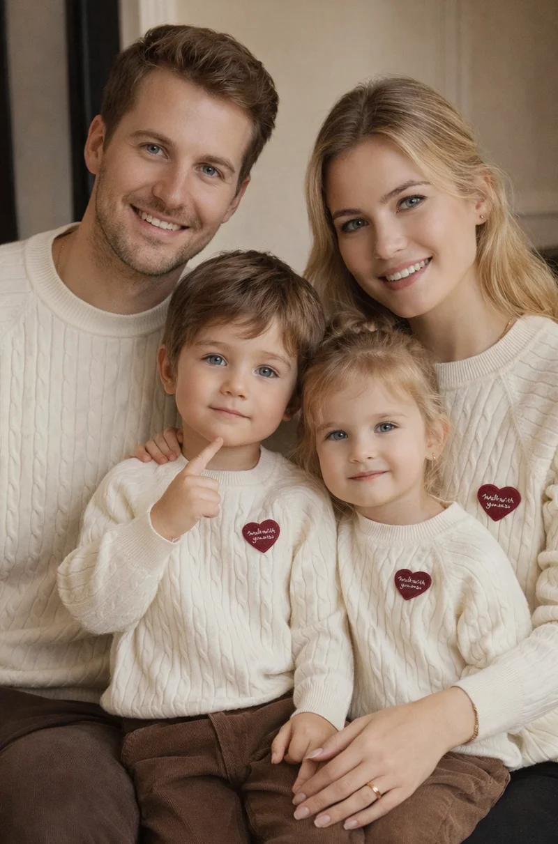 La Familia Mutter Vater Kind Hoody
