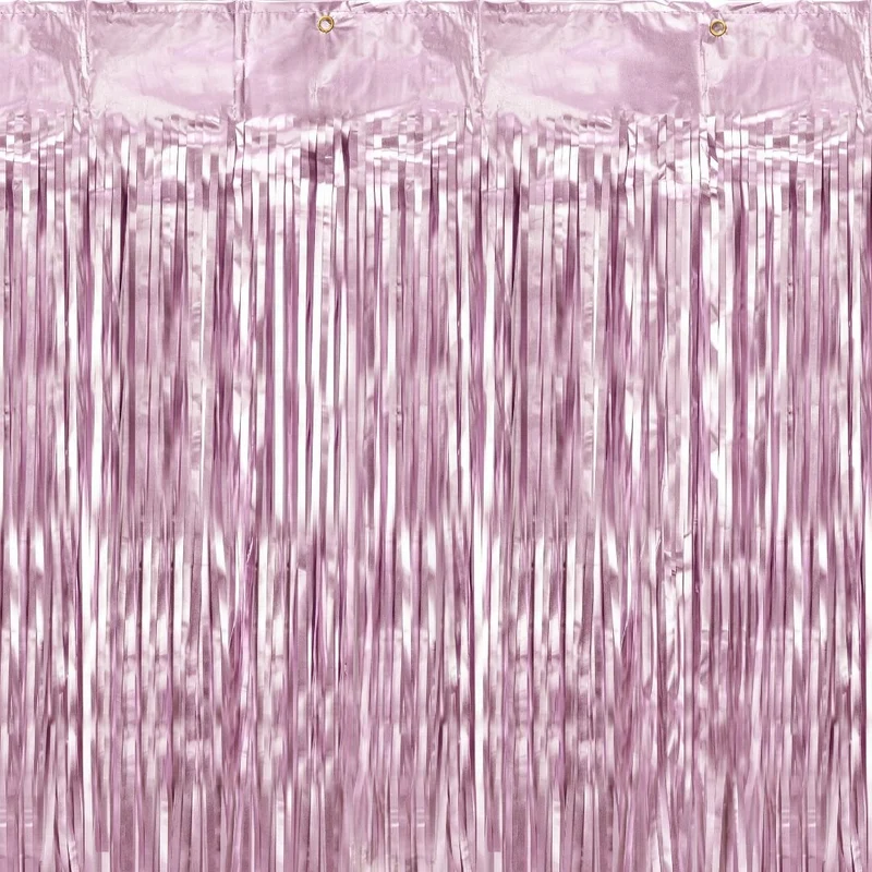 Partyvorhang lang Roségold Glitzer