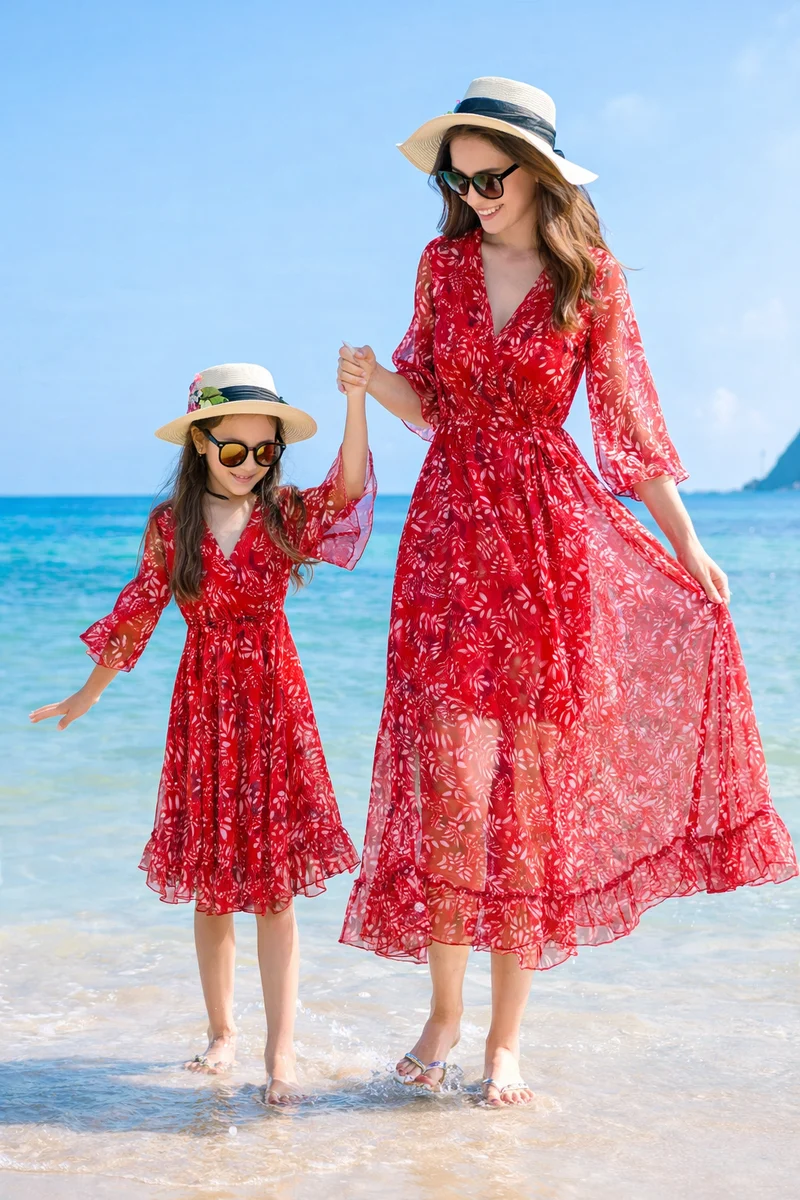 Partnerlook Mutter Tochter Festlich