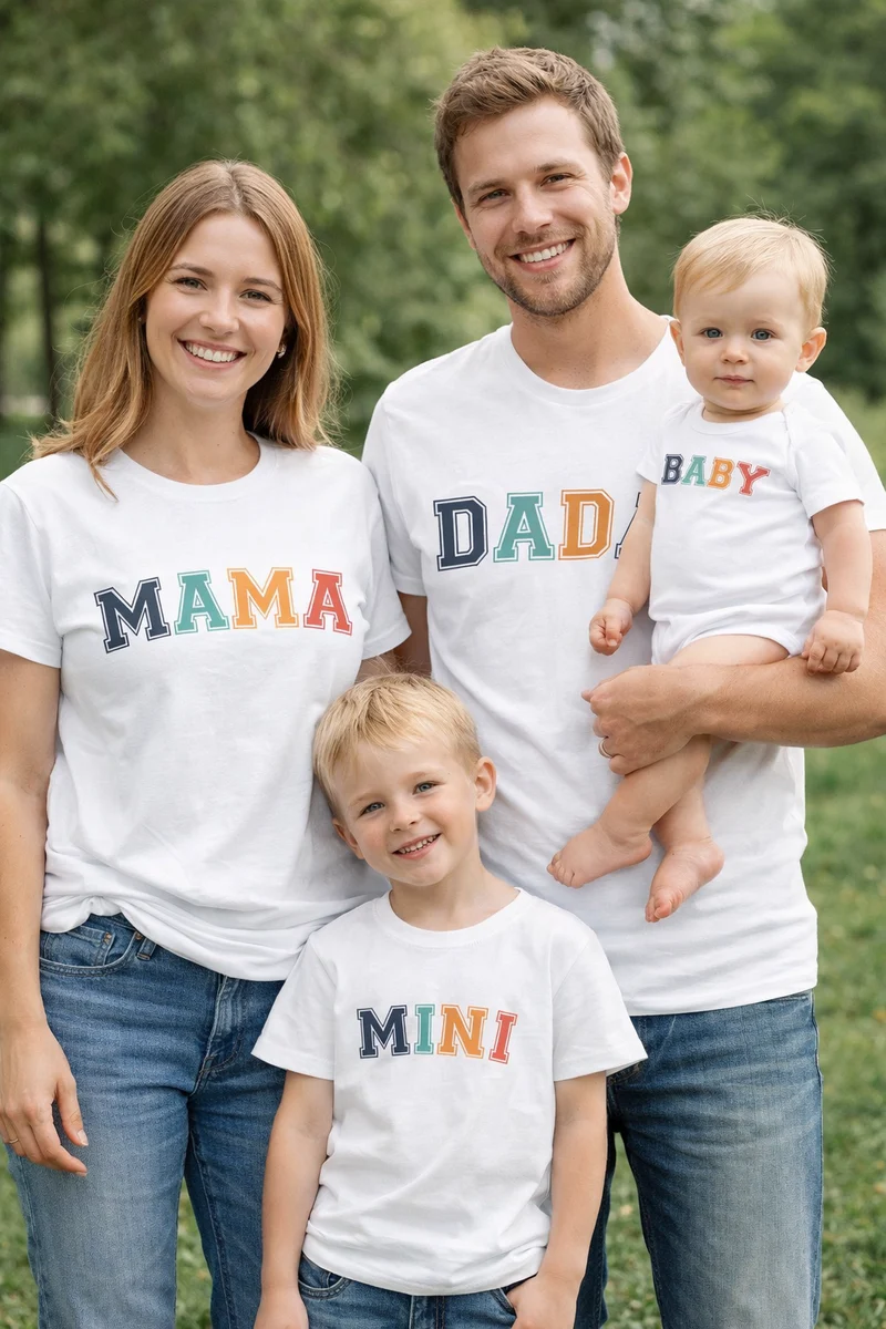 T Shirt Mama Papa Mini
