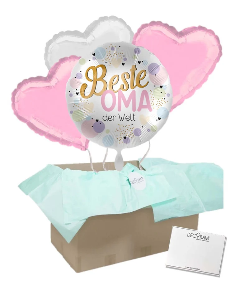 Heliumballon-Geschenk "Beste Oma"