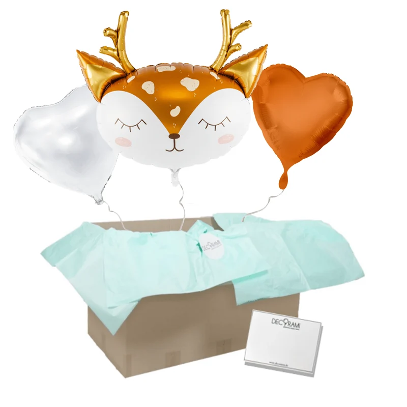 Heliumballon-Geschenk Hirsch