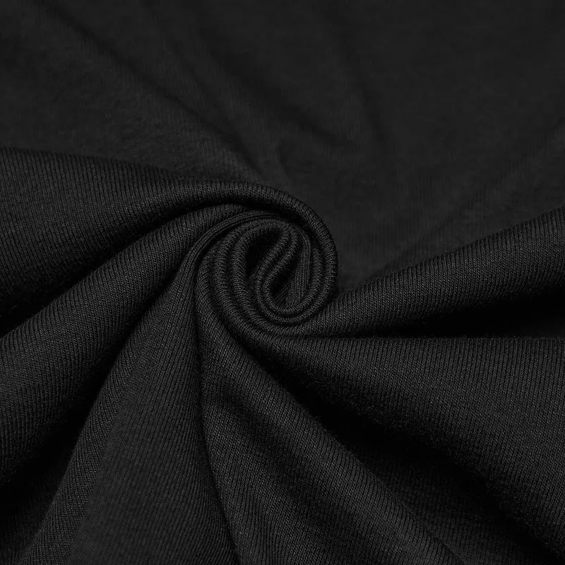 Damen-Shirt in Übergröße mit Punk-Motiv und unregelmäßigem Mondaufdruck
