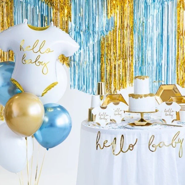 Partyvorhang lang Gold