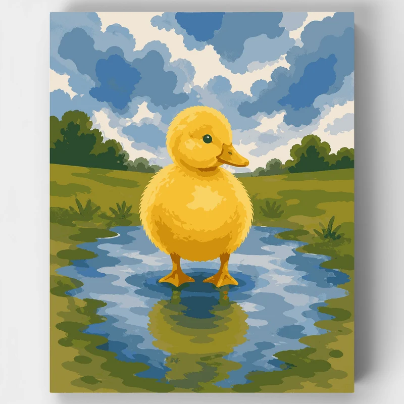 Puddle Duckling - Paint by Numbers Kit