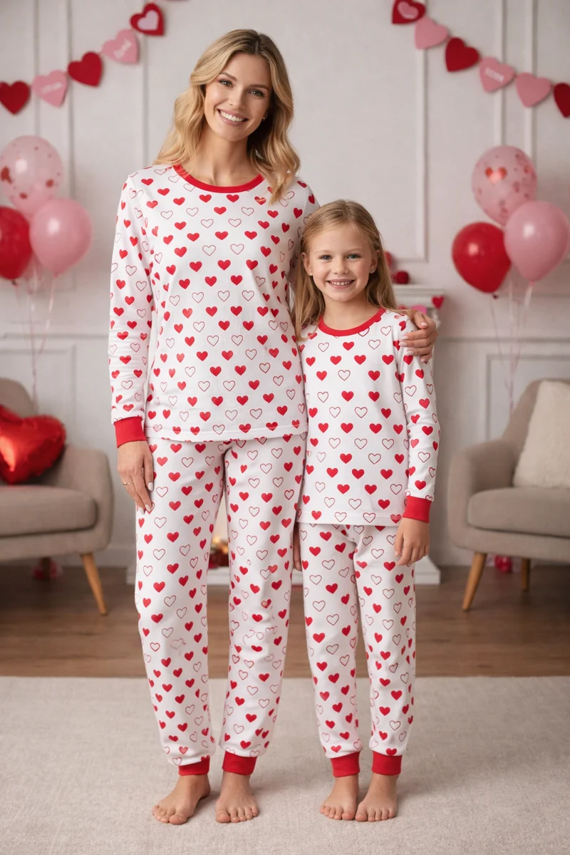 Partnerlook Mutter Tochter Pyjama
