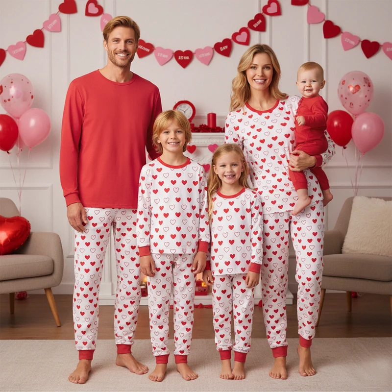 Valentine Pjs For Family