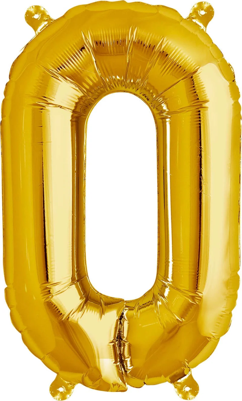 Buchstaben Ballon O Gold