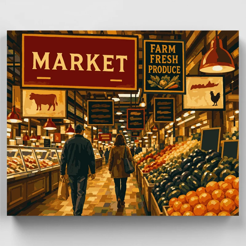 Reading Terminal Market - Paint by Numbers Kit