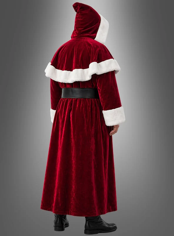 Mantel Weihnachtsmann dunkelrot