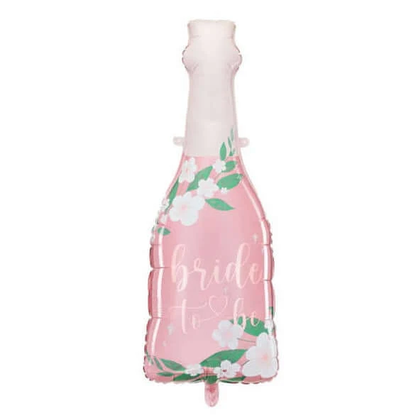 Heliumballon-Geschenk Champagnerflasche "Bride to be"