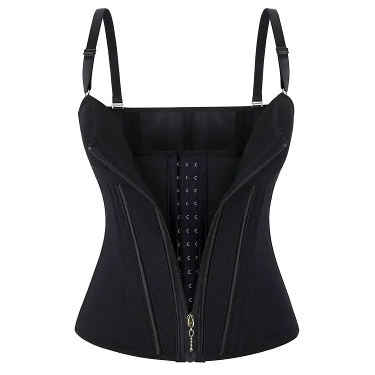 Gothic-Slip-Overbust-Korsett für Damen mit Reißverschluss