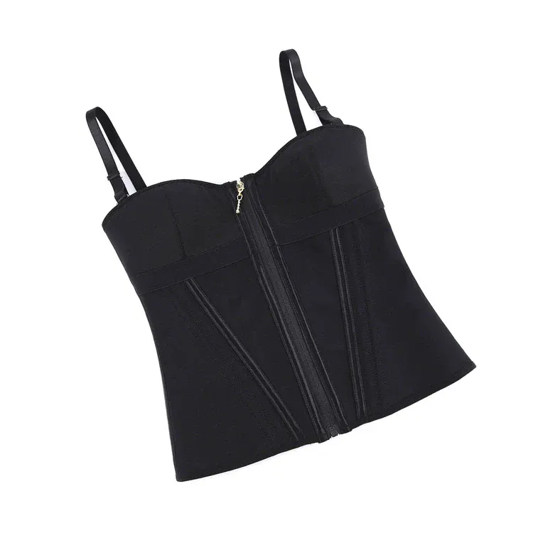 Gothic-Slip-Overbust-Korsett für Damen mit Reißverschluss