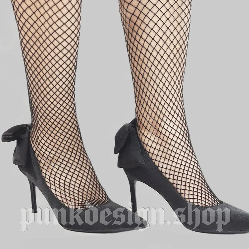 Gothic-Stilettos mit Schleife für Damen