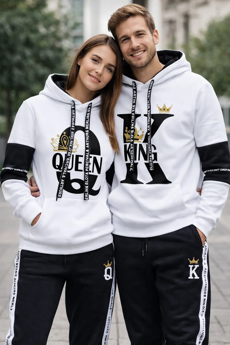 King Queen Hoodie Von Vorne
