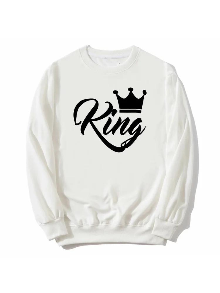 King Und Queen Pullover Ohne Kapuze