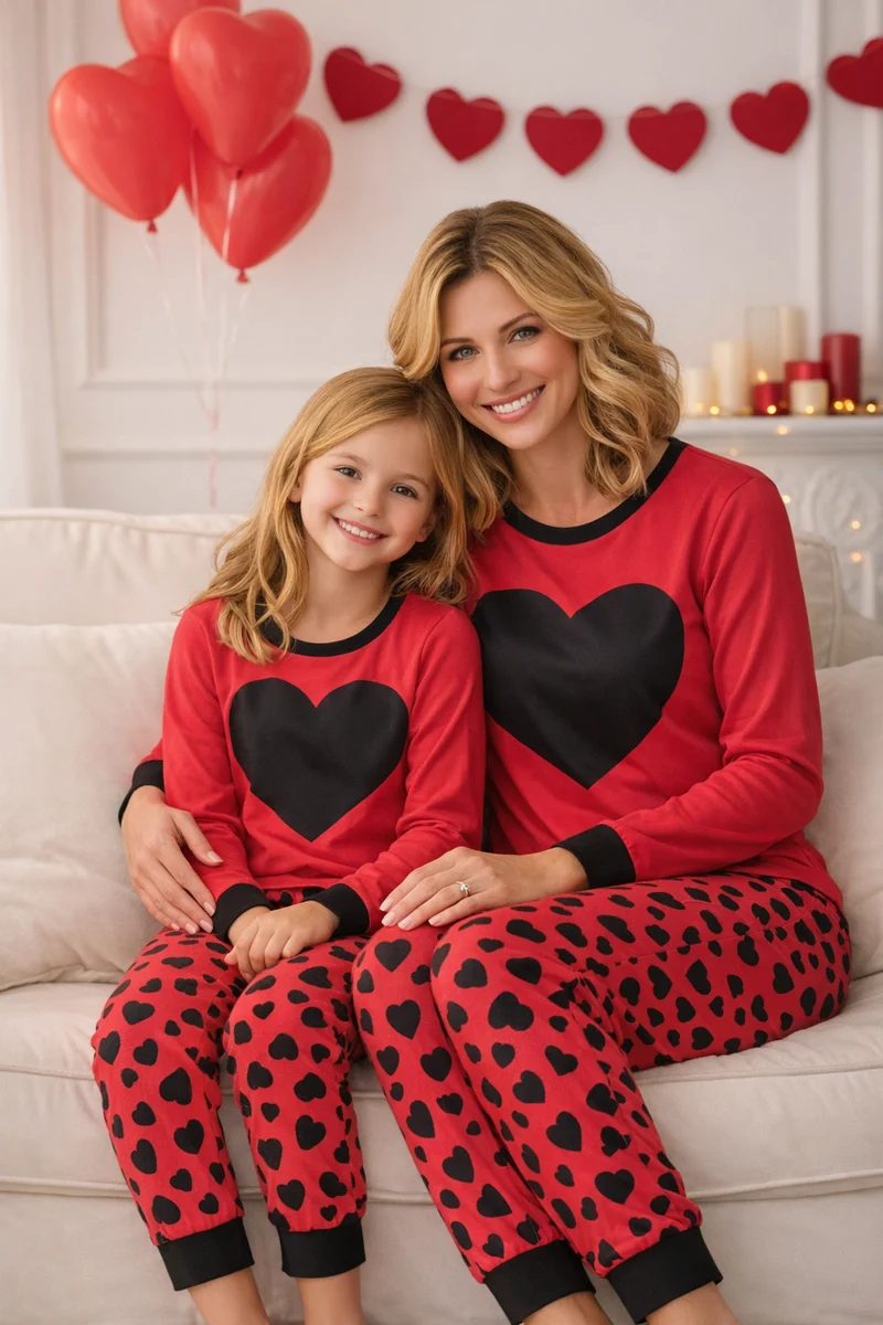 Mutter Tochter Pyjama