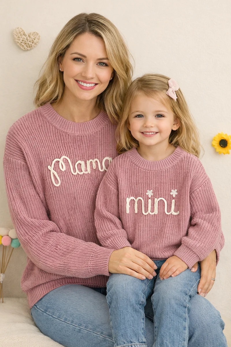 Partner Pullover Mutter Tochter