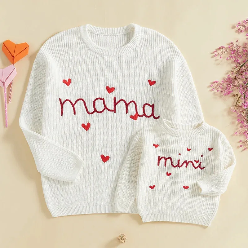 Mutter Tochter Pullover Weihnachten