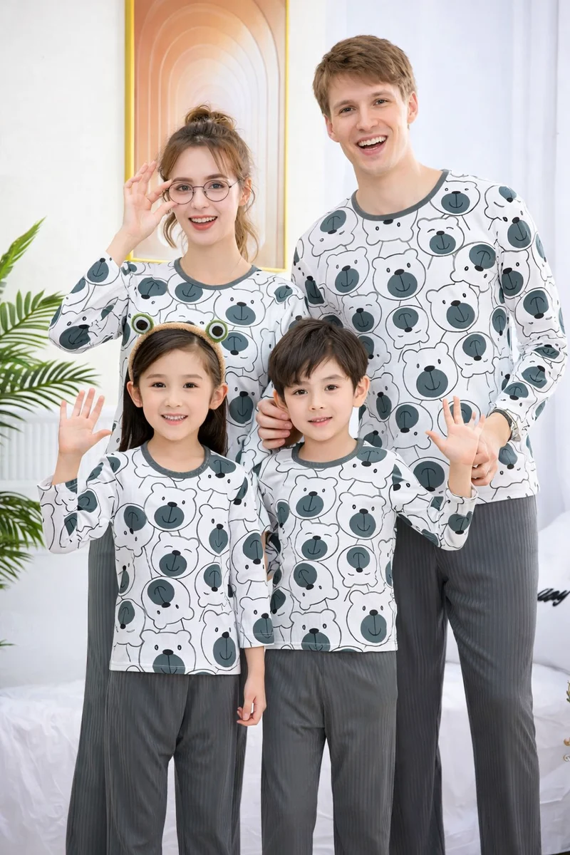 Matching Pjs Family Of 3