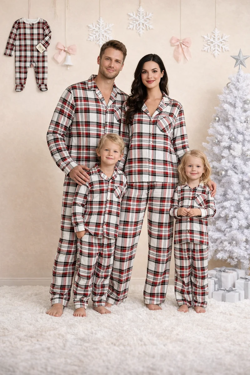 Plaid Pjs For Family