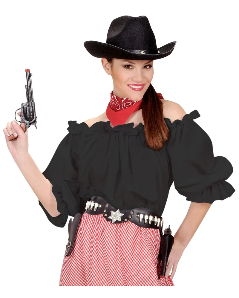 Piraten Bluse Schwarz