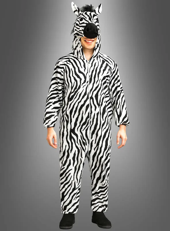 Deluxe Zebra Kostüm waschbar