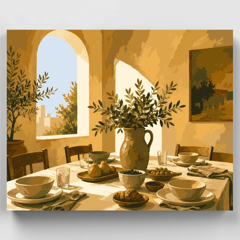 Sunlit Terracotta Brunch - Paint by Numbers Kit